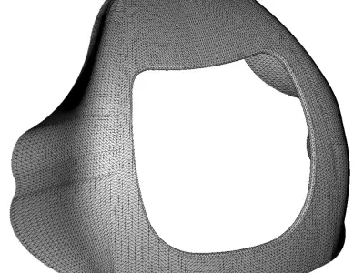 Carbon Fiber Bike Visor 3D model