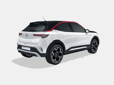 Opel Mokka 2021 Low-poly 3D model