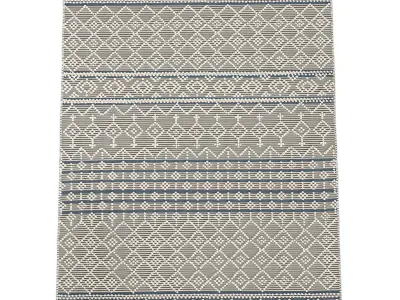 Surya Farmhouse Tassels 2 x 3 Wool Denim 3D model