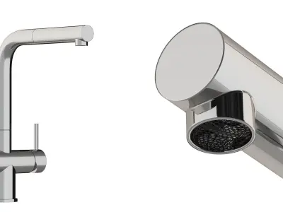 Kitchen sink mixers 3D model