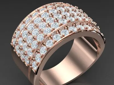 Luxury Men Rings Designs 5MR046 3D print model