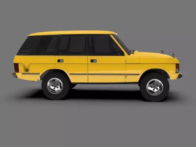 Land Rover Range Rover Classic 1986 Vintage Off-Road SUV 3D model