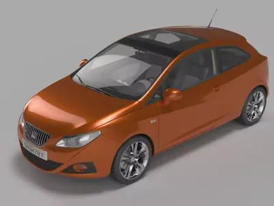 Seat Ibiza 3D model by glennaguiar
