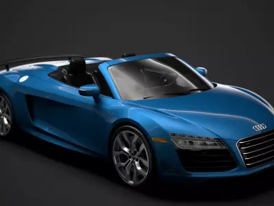 Audi R8 V10 Competitions Spyder 2016 3D model