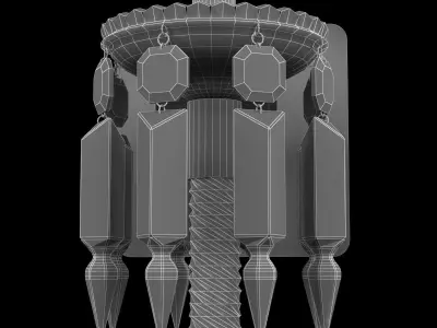 WALL SCONCE IN CLEAR CRYSTAL - BACCARAT 3D model