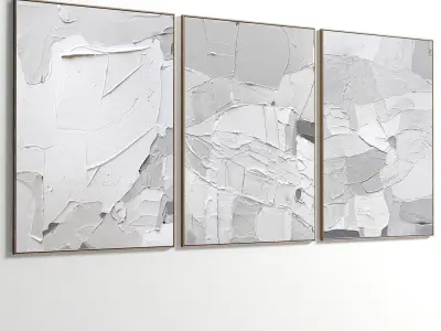 Abstract Painting Set of 3 pieces - No 30 Low-poly 3D model