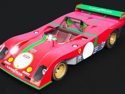 Ferrari 312 PB 3D model
