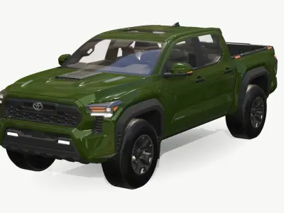  Toyota Tacoma 2024 Low-poly 3D model