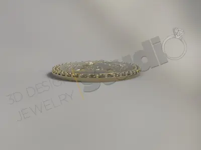 Luxury pendant Minoan prince art design 3d model 3D print model