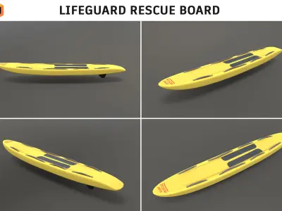 Lifeguard Assets Collection 3D Model Pack