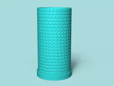 Vase 17 with Plate - Simple Plant Pot - Home Decor 3D print model