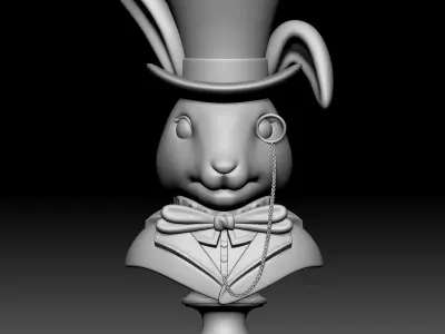 Rabbit - disney - deco - 020 3D print model