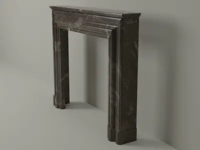Architectural Fireplace mantel 3D model