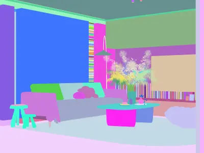 Modern residential indoor 3 d model 3D model