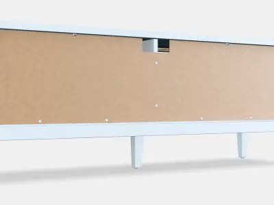 IDANAS TV bench Low-poly 3D model