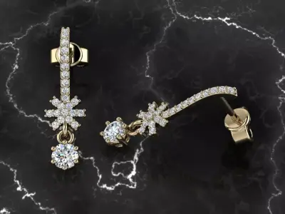 Jewelry Earring 3D print model