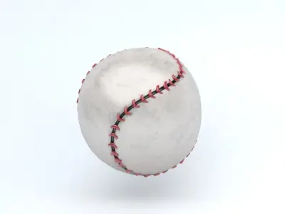 Baseball Ball Low-poly 3D model