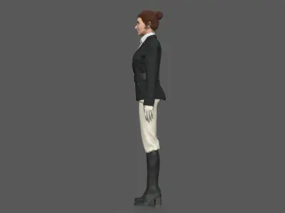 EQUESTRIAN WOMAN 3D model