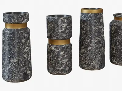 Marble Vases 3D model purchase