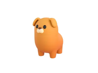 Dog Character 02 3D model