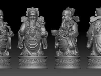 god of Wealth  3D print model