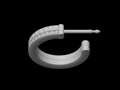 BOUCHERON - QUATRE RADIANT - EARRINGS - WITH DIAMONDS 3D print model