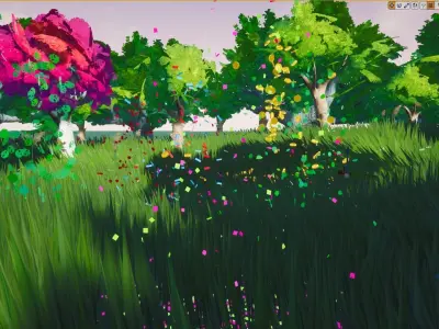 Confetti FX Pack - Unreal Engine 4  Low-poly 3D model