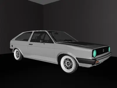 Volkswagen Gol BX MK1  Low-poly 3D model