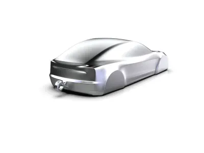 Tesla Model 3 Speedform Automotive Sculpture Keychain 3D print model