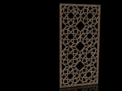Wood decor for  TV programs and studio programs 3D model