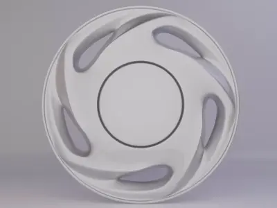 Toyota Corolla 98 Wheel Cover Low-poly 3D model