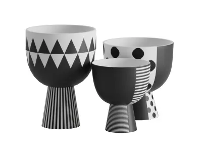 Pattern Bowl Trio 3D model