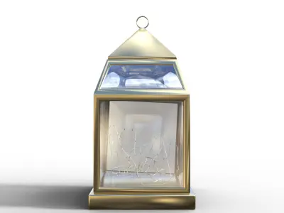 Christmas Lantern Pack Low-poly 3D model