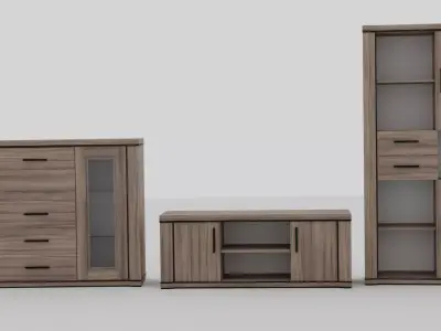 Pack  Tv cabinet - Sideboard buffet - shelve 3D model