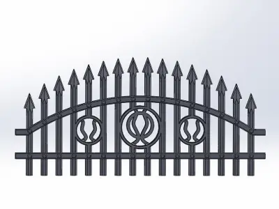 FENCE ornate metal design 3D model