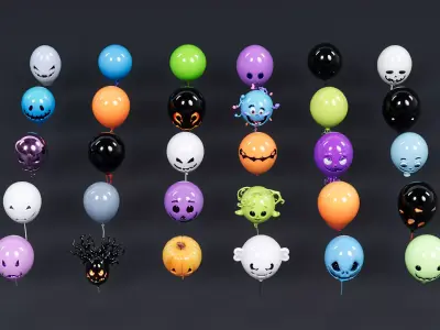 Halloween style Balloon 3D model