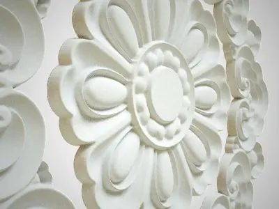 Engraving  no6 Low-poly 3D model