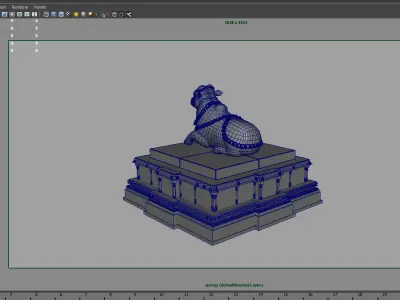 nandi statue 3d model 3D model