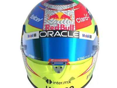 F1 Red Bull Helmets 2023 3D model