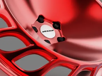 Messer ME 03 Wheel RED Highpoly Lowpoly  3D print  3D print model