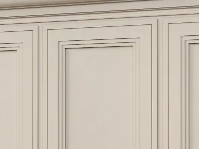 Wall molding 13  Boiserie classic panels 3D model