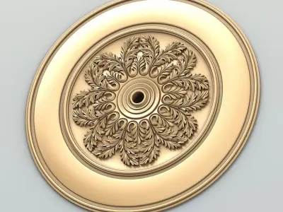 Round rosette 051 3D model