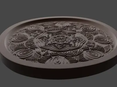 Mandala Medallion Free 3D print model