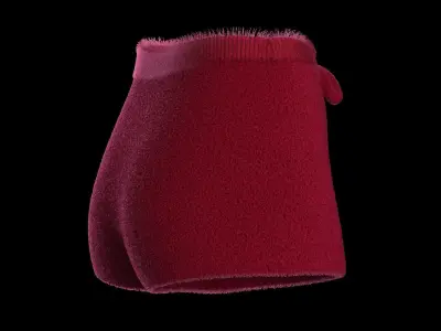 Plush short 3D model
