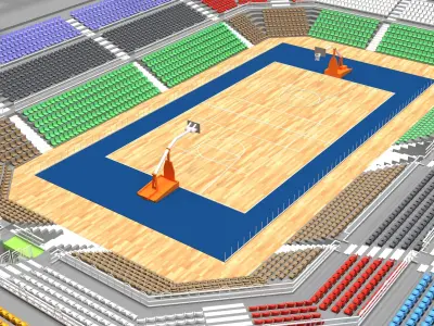 sports arena  3D model