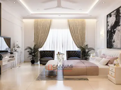 Luxury Bedroom Interior Photorealistic scene in 3Ds max Vray 5 3D model
