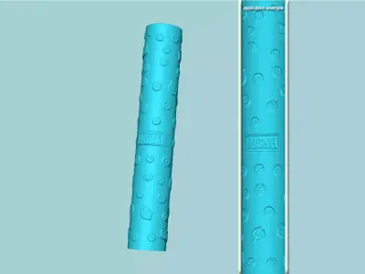 Texture Roll 71 Marvel Positive - Fondant Decoration Maker 3D print model