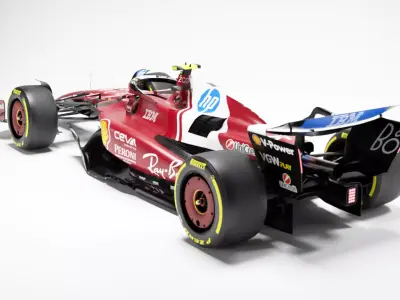 Ferrari SF25 F1 2025 Low-poly 3D model