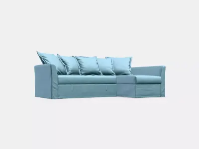 HOLMSUND Corner sofa-bed 3D model