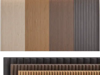 Wood panels set2 3D model